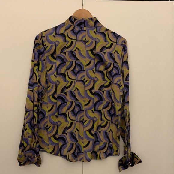 Fun, vintage silk shirt, size 4 - Picture 3 of 4